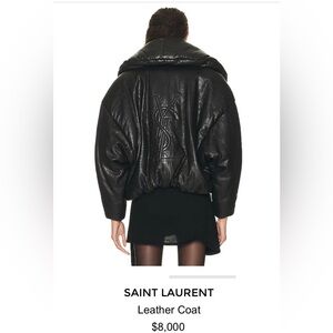 Saint Laurent Black Leather Jacket